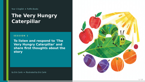 The Very Hungry Caterpillar | Year 1 English Unit | 15 Complete Lessons + Resources + Marking Scheme