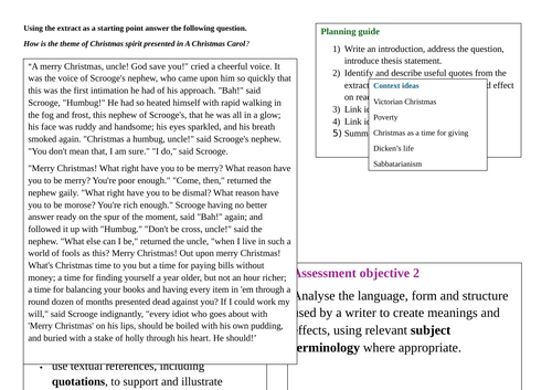2026 GCSE English Literature Exam  Plan