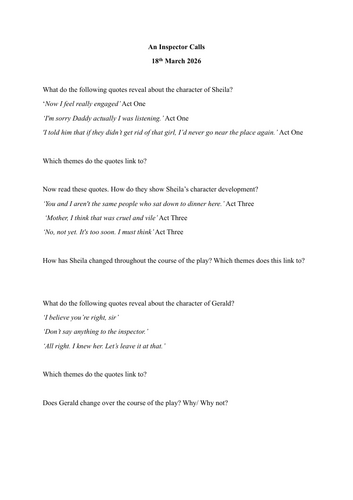 2026 AQA Exam English Literature Paper 2