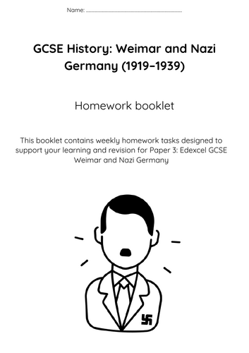 Edexcel GCSE Germany homework booklet