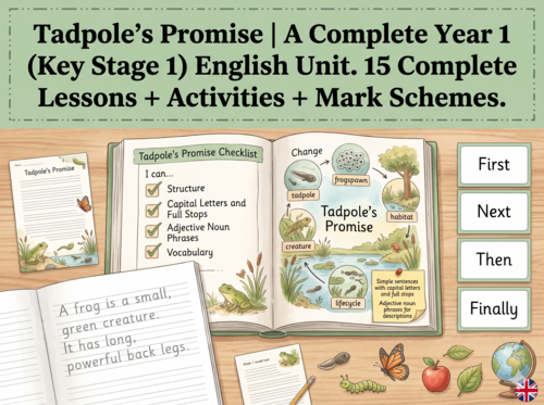Tadpole's Promise | Year 1 English Unit | 15 Complete Lessons + Resources + Marking Scheme