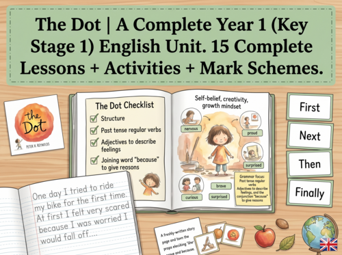 The Dot | Year 1 English Unit | 15 Complete Lessons + Resources + Marking Scheme