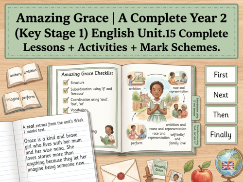 Amazing Grace | Year 2 English Unit | 15 Complete Lessons + Resources + Marking Scheme