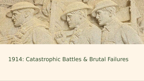 Key Events of WWI in 1914 Slideshow Presentation