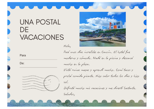 una postal de México