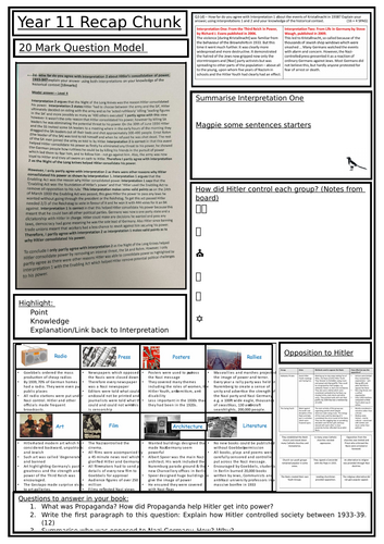 Edexcel: History: Germany Revision - Chunk 3