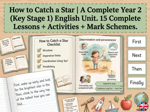 How to Catch a Star | Year 2 English Unit | 15 Complete Lessons + Resources + Marking Scheme