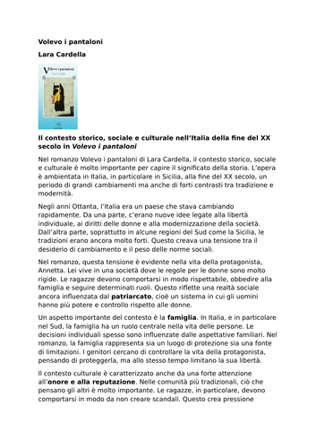 Volevo i pantaloni – Lara Cardella – Late Twentieth-Century Italy