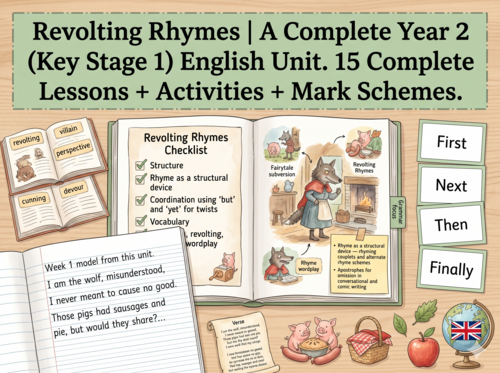 Revolting Rhymes | Year 2 English Unit | 15 Complete Lessons + Resources + Mark Scheme