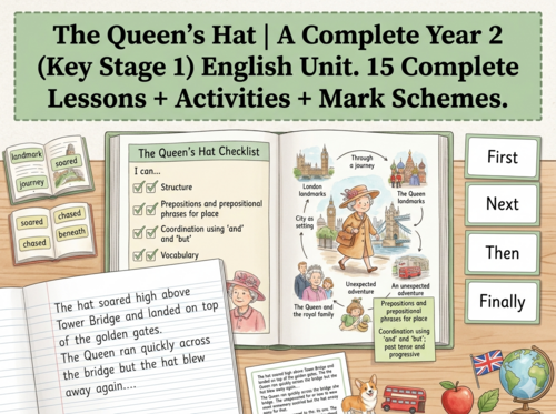 The Queen's Hat | Year 2 English Unit | 15 Complete Lessons + Resources + Mark Scheme