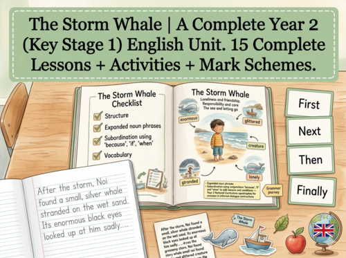 The Storm Whale | Year 2 English Unit | 15 Complete Lessons + Resources + Mark Scheme