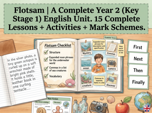 Flotsam | Year 2 English Unit | 15 Complete Lessons + Resources + Marking Scheme