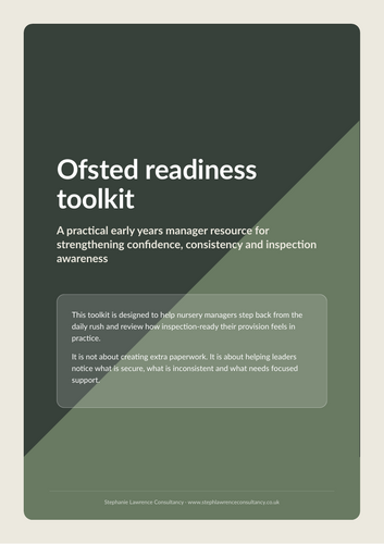 Ofsted readiness toolkit for early years