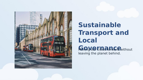 Sustainability -  Transport and Local Governance