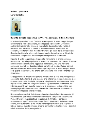 Volevo i pantaloni | Lara Cardella | Subjective Point of View