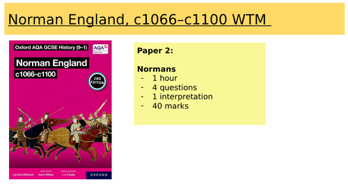 Normans England Walking Talking Mock (AQA GCSE 9–1) – Full Exam Skills Lesson