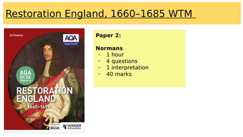 Restoration England Walking Talking Mock (AQA GCSE 9–1) – Full Exam Skills Lesson