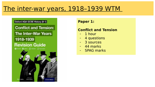 Conflict and Tension: the Inter-war Years Walking Talking Mock (AQA GCSE) – Full Exam Skills Lesson