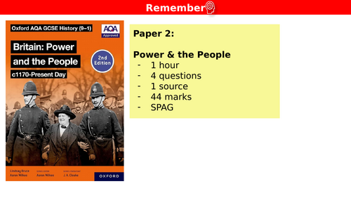 Britain: Power and the People, Walking Talking Mock (AQA GCSE 9–1) – Full Paper 2 Exam Skills Lesson