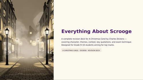 Everything About Scrooge | A Christmas Carol GCSE English Literature Grade 9 Revision
