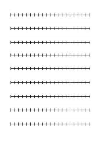 Blank numberlines