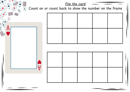 Flip the card - count on or count back