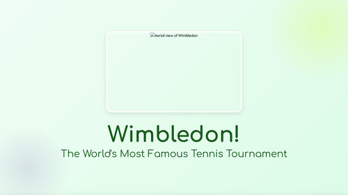 Wimbledon: Primary School Assembly