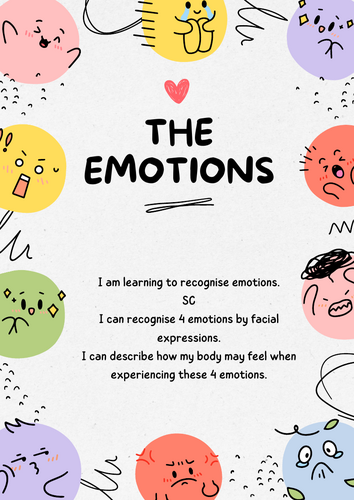 Learning about emotions workbook