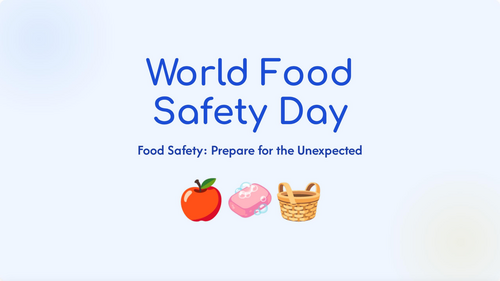 World Food Safety Day: Prepare for the Unexpected – Primary School Assembly