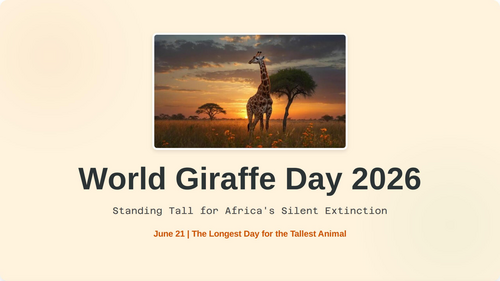 World Giraffe Day 2026: Standing Tall for Africa's Giants – Primary School Assembly