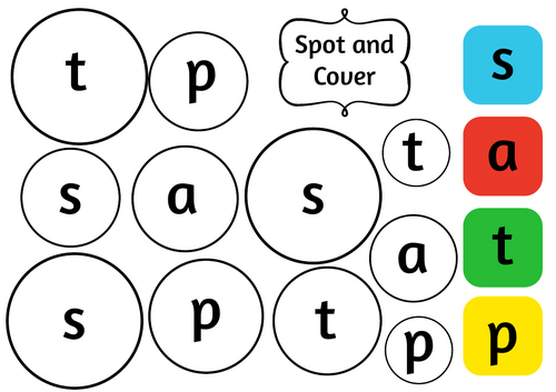 Spot and Cover - Initial Sounds