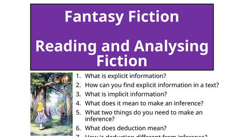 Alice In Wonderland - Reading and Analysing Fiction