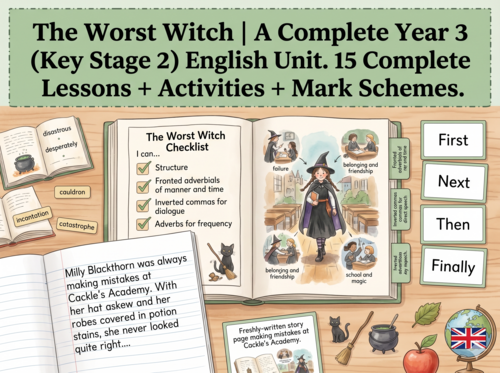The Worst Witch | Year 3 English Unit | 15 Complete Lessons + Resources