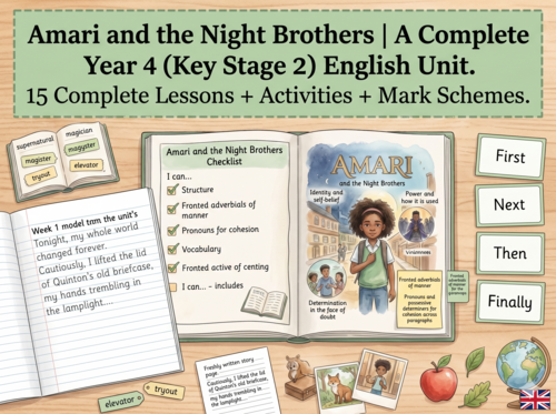 Amari and the Night Brothers | Year 4 English Unit | 15 Complete Lessons + Resources