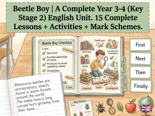 Beetle Boy | Year 4 English Unit | 15 Complete Lessons + Resources