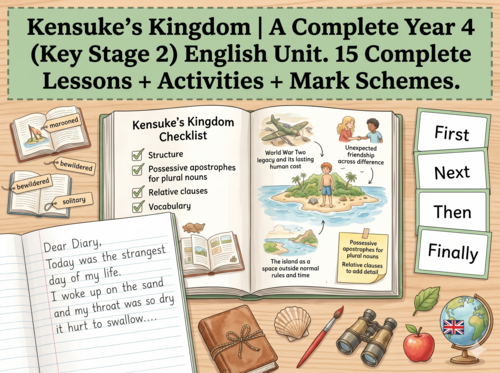 Kensuke's Kingdom | Year 4 English Unit | 15 Complete Lessons + Resources + Mark Scheme