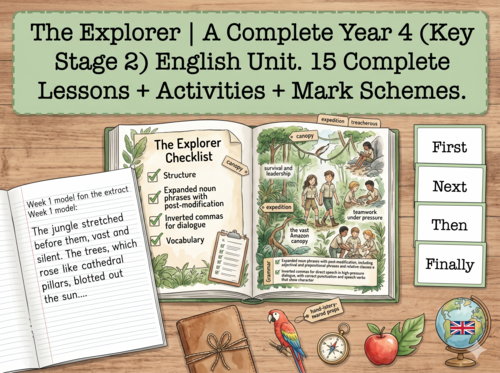 The Explorer | Year 4 English Unit | 15 Complete Lessons + Resources + Mark Scheme
