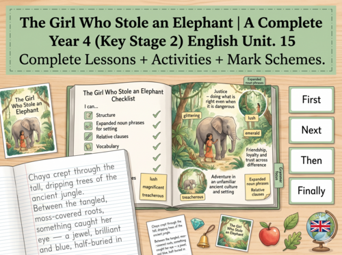 The Girl Who Stole an Elephant | Year 4 English Unit | 15 Complete Lessons + Resources