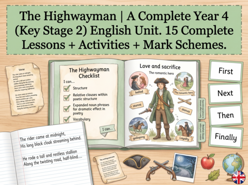 The Highwayman | Year 4 English Unit | 15 Complete Lessons + Resources