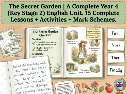 The Secret Garden | Year 4 English Unit | 15 Complete Lessons + Resources