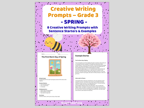 Creative Writing Prompts – Grade 3 | Spring Writing Activities