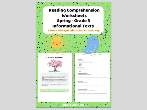 3rd Grade Reading Comprehension Spring – Informational Texts