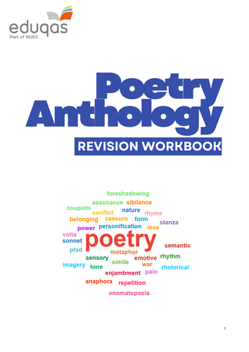 Eduqas Poetry Anthology Workbook