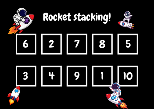 Rocket Stacking Cubes