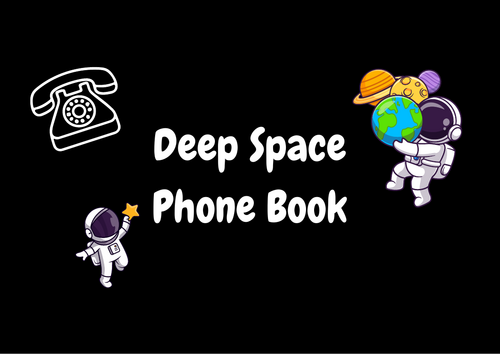 Space themed Phone Book