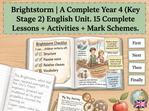 Brightstorm | Year 5 English Unit | 15 Complete Lessons + Resources + Mark Scheme