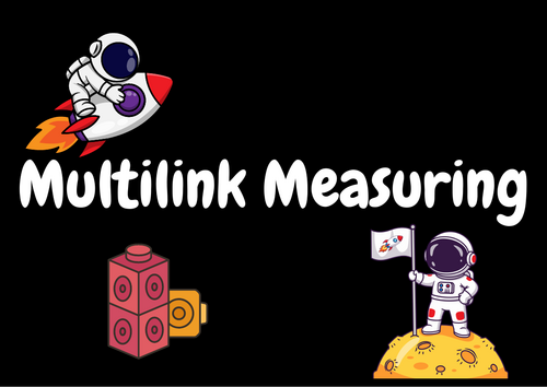Multilink Cube Measuring - Space themed