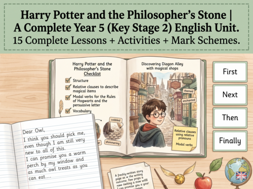 Harry Potter and the Philosopher's Stone | Year 5 English Unit | 15 Complete Lessons + Resources