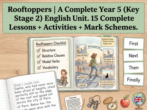 Rooftoppers | Year 5 English Unit | 15 Complete Lessons + Resources + Mark Scheme
