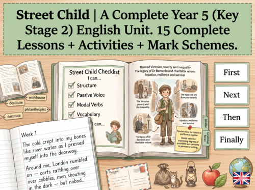 Street Child | Year 5 English Unit | 15 Complete Lessons + Resources + Mark Scheme